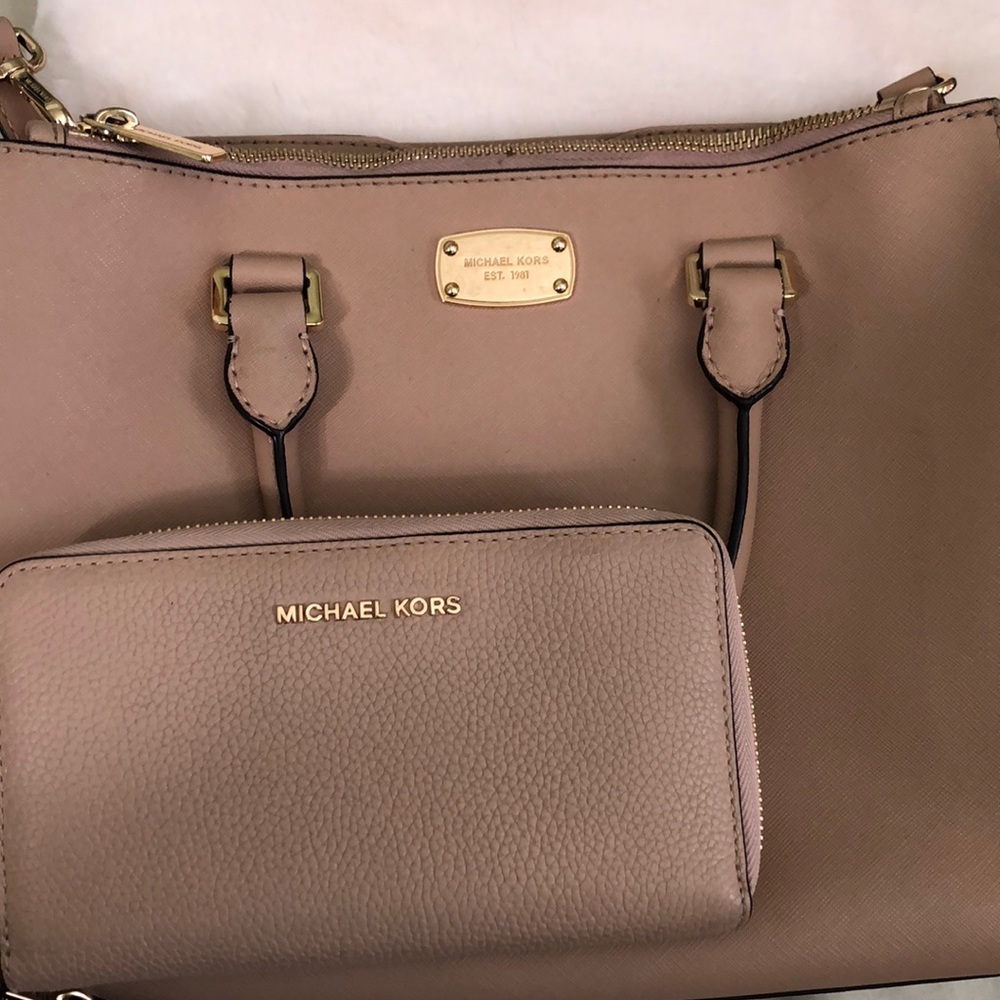 Michael Kors Purse with Matching Wallet